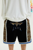 LEOPARD STITCHING 5POINT PANTS