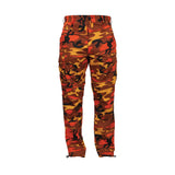 Color Camo Tactical BDU Pant : Savage Orange Camo