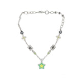 Star Smiley Cross Capsule Mahjong Diamond Necklace