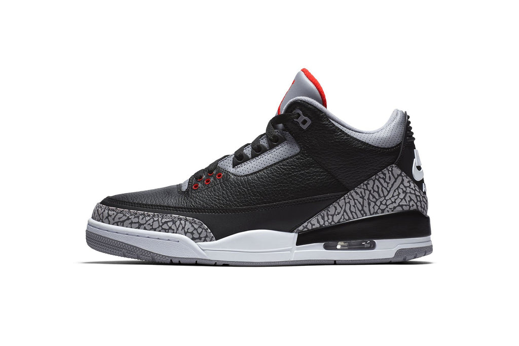 ภาพทางการของ Air Jordan 3 "Black Cement" ได้เปิดเผยออกมาแล้ว