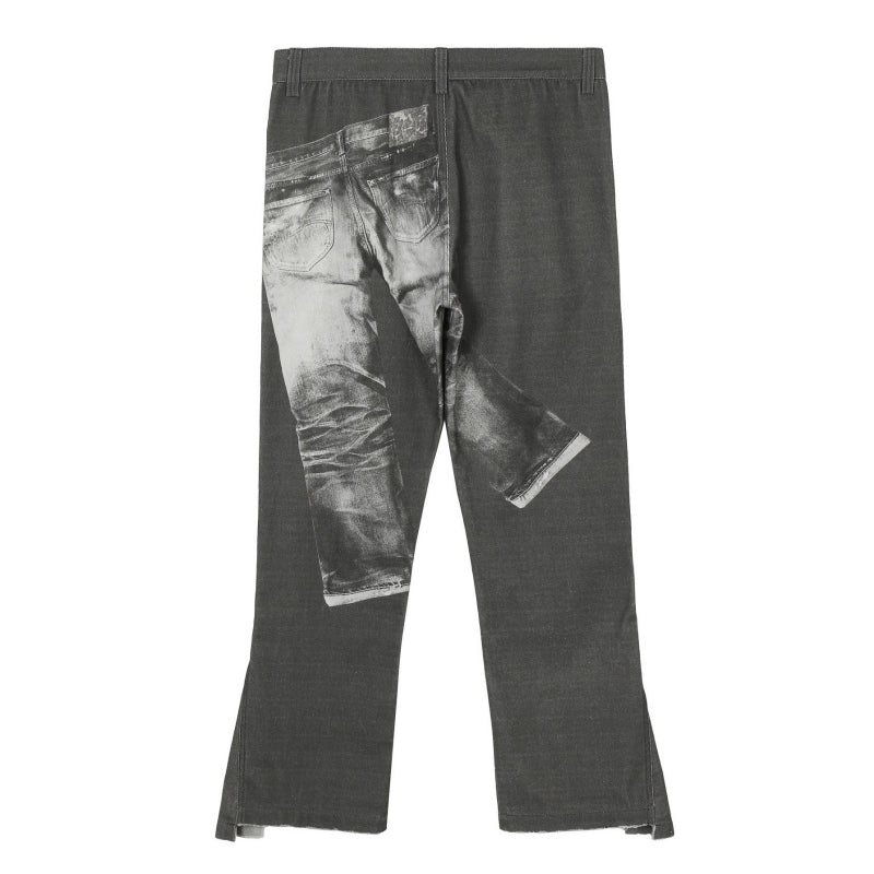 SALUTE 2020ss DOUBLE PRINT JEANS