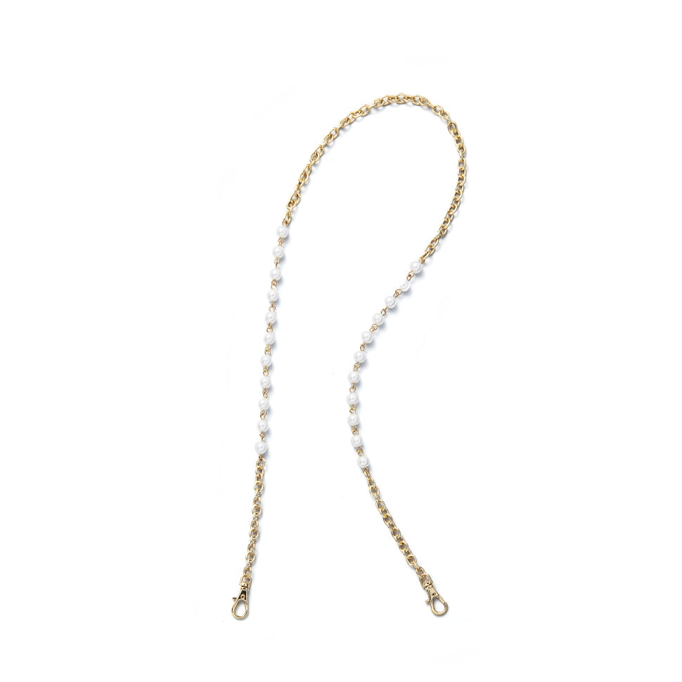 [Mask Hanger] GOLD PEARL MIXED MASK CHAIN