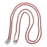 "SILVER RED" DOUBLE CROSS CHAIN