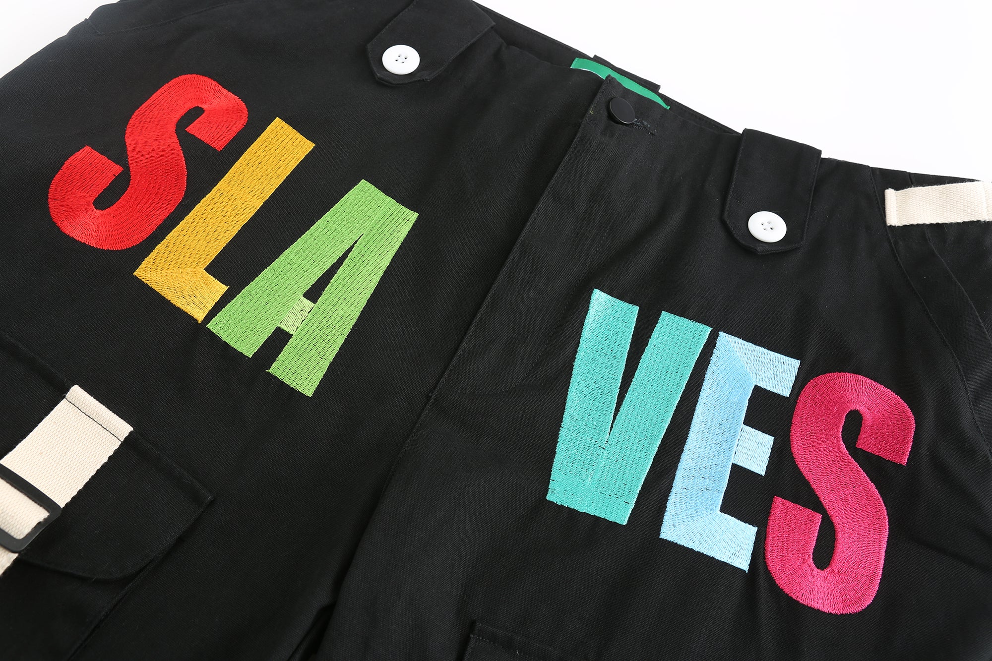 PCCVISION SLAVES EMBROIDERY PANTS
