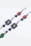 Salute Cactus flower flame necklace